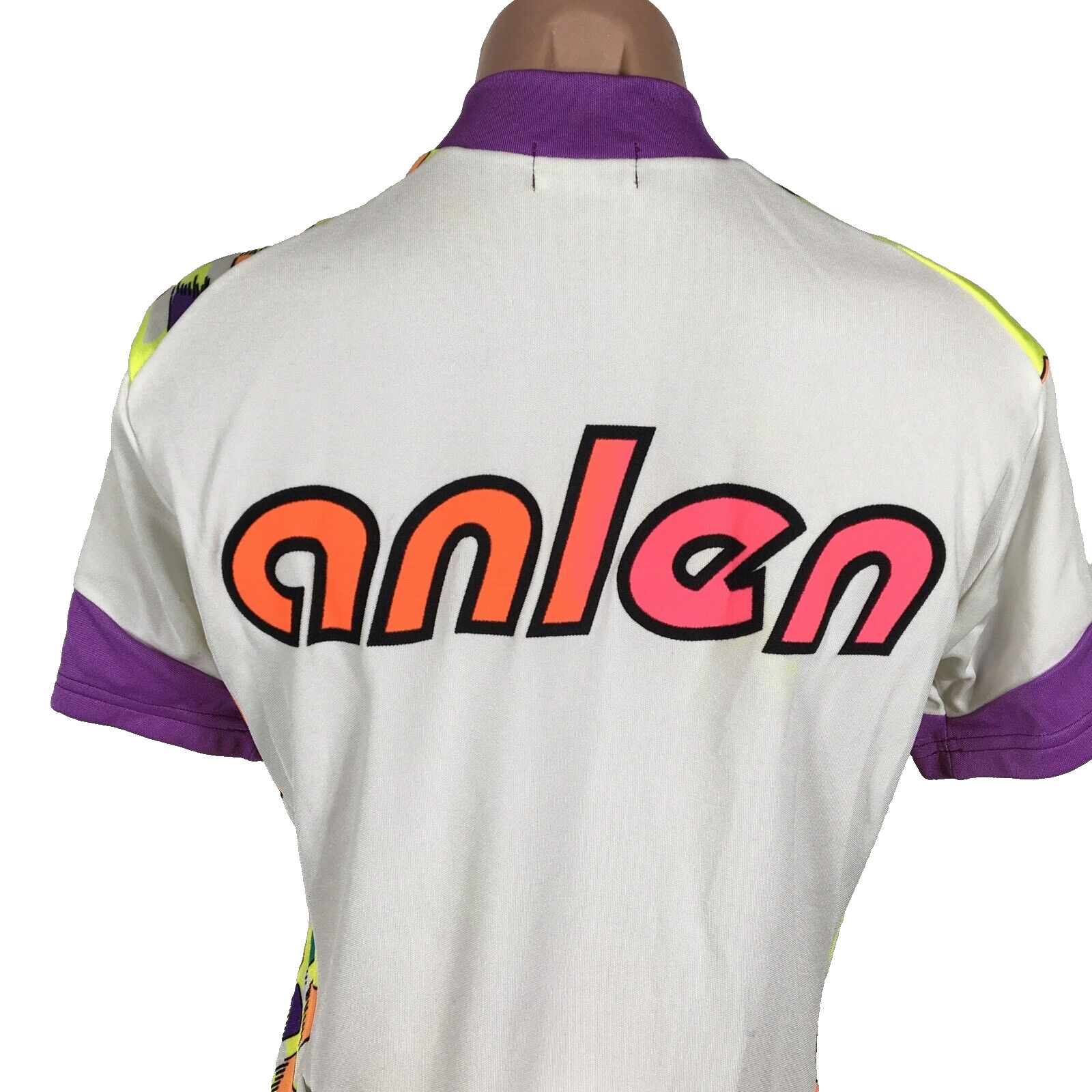 Vintage Pearl Izumi Womens NEON ANLEN Cycling Jersey Made in Japan 10