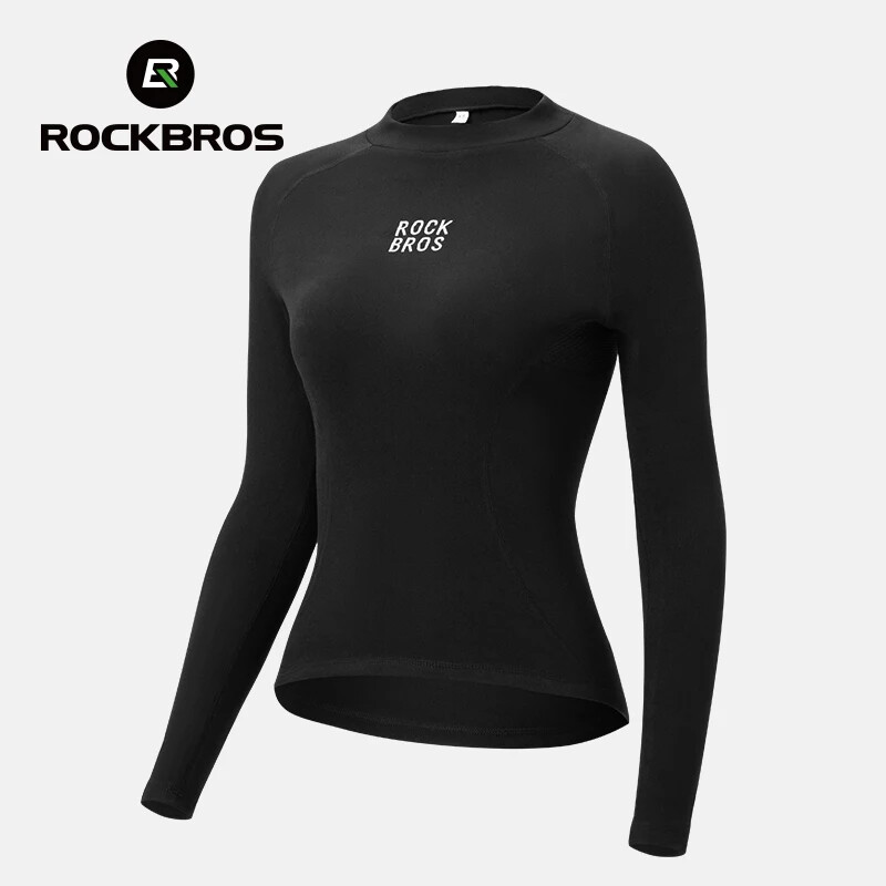 ROCKBROS Winter Cycling Base Layers Absorb Sweat Breathable Fleece Bicycle Shirt