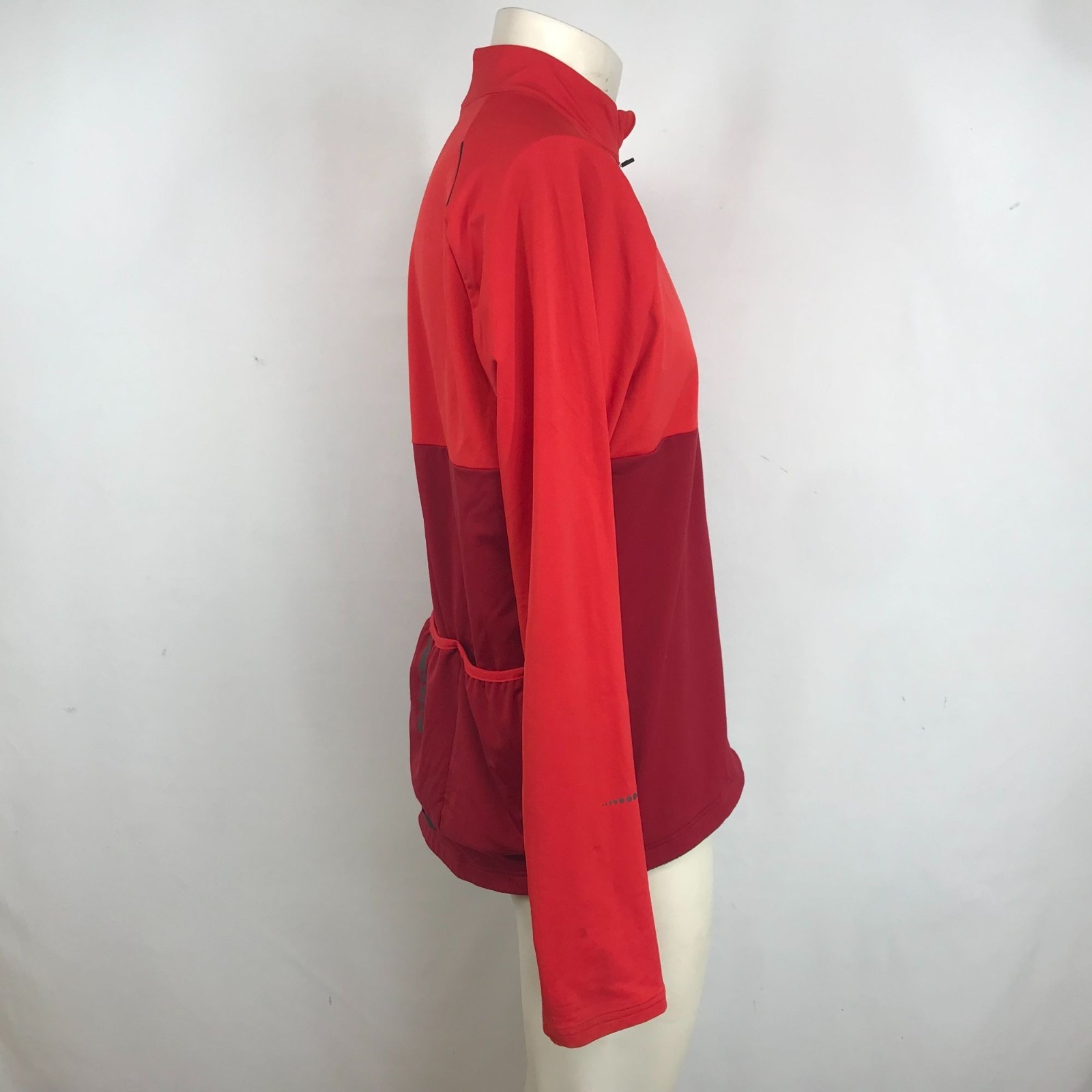 PERFORMANCE – MEN’S XL – RED LONG SLEEVE FULL ZIP POLYESTER BLEND CYCLING JACKET