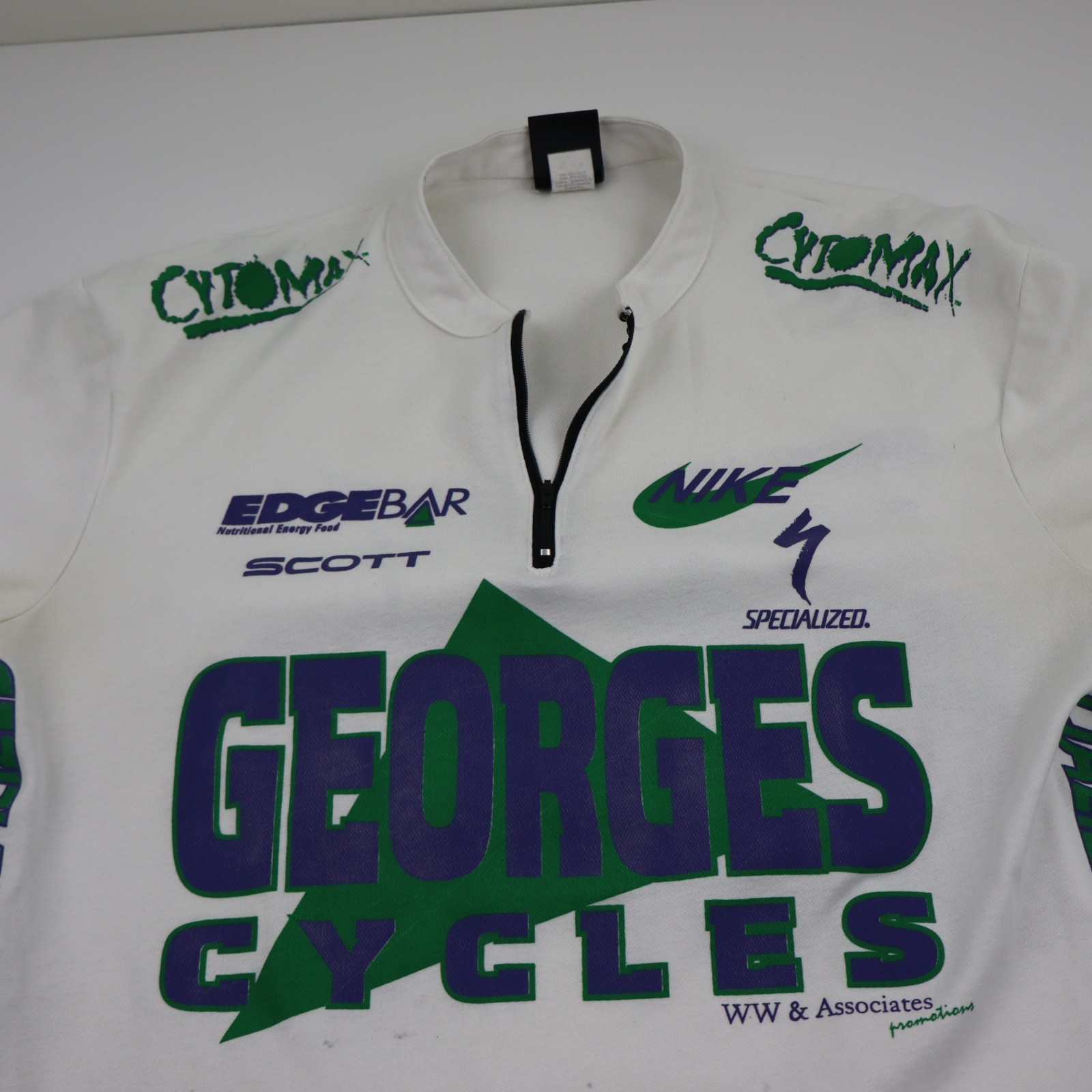 Vintage 90s Nike Echelon Cycling Jersey Mens XL/L Specialized Georges USA Bike