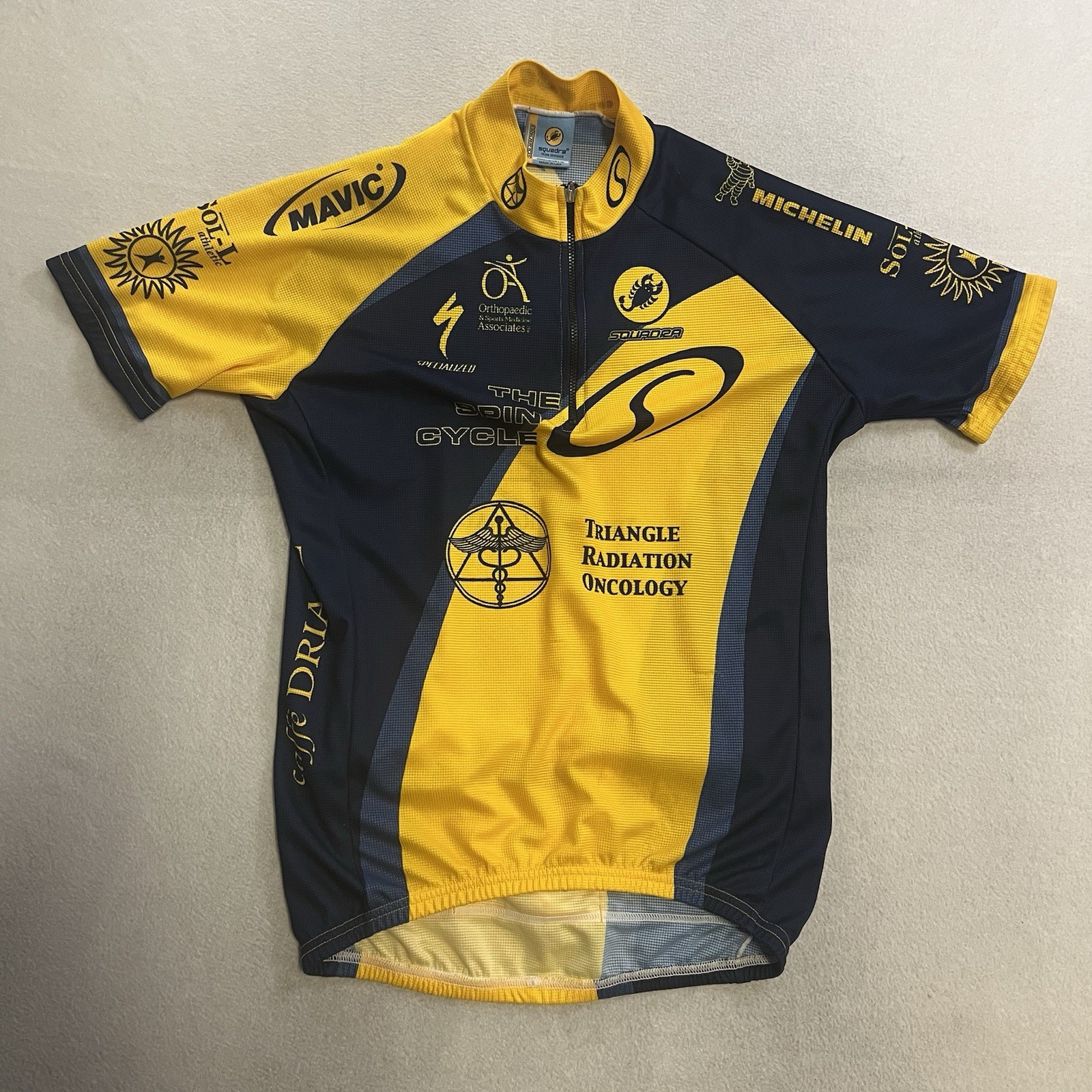 Vintage Squadra 1/4 Zip Jersey Men’s Medium Short Sleeve The Spin Cycle