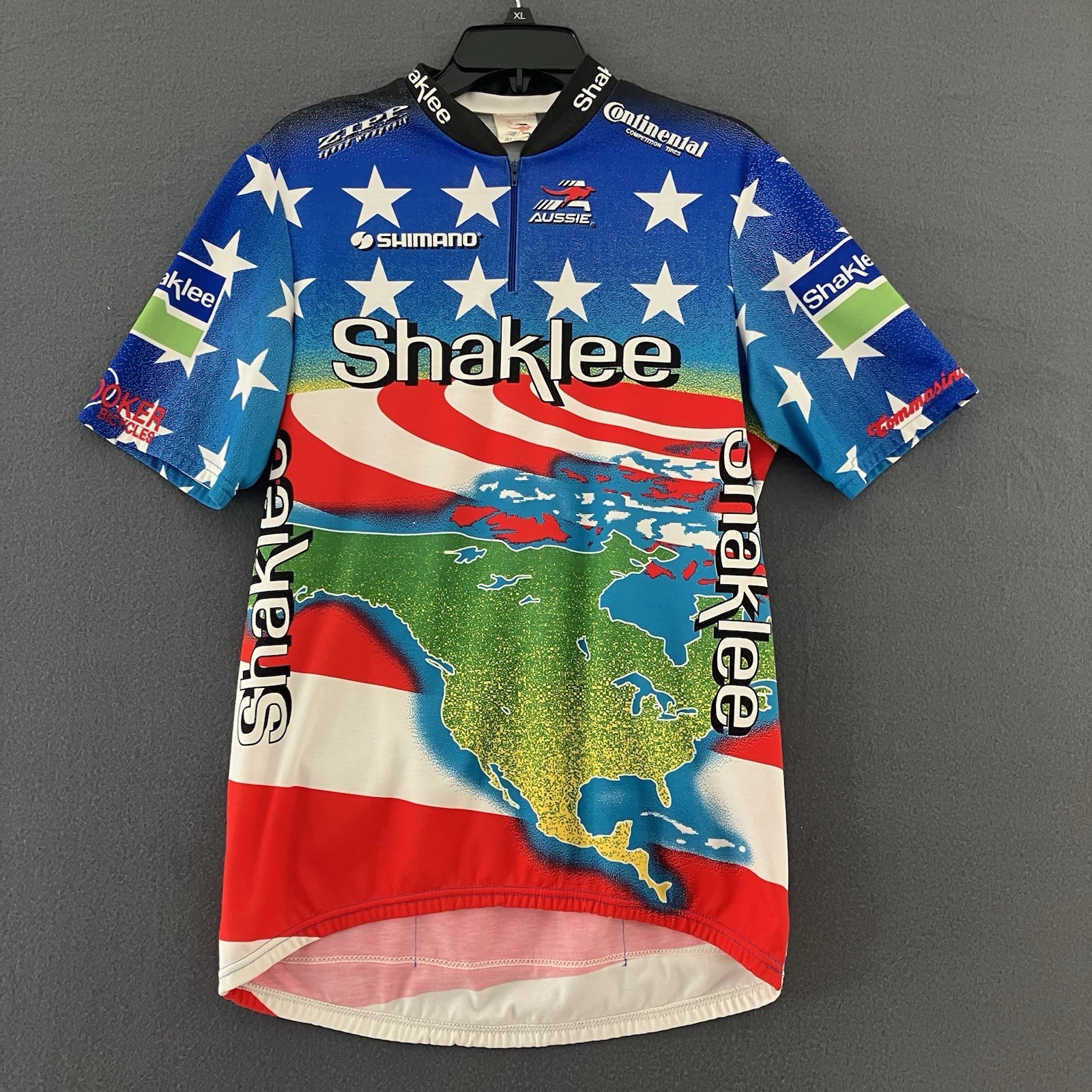 VTG 90’s Aussie Shaklee Pro Cycling Team USA National Champion Jersey Size L/XL