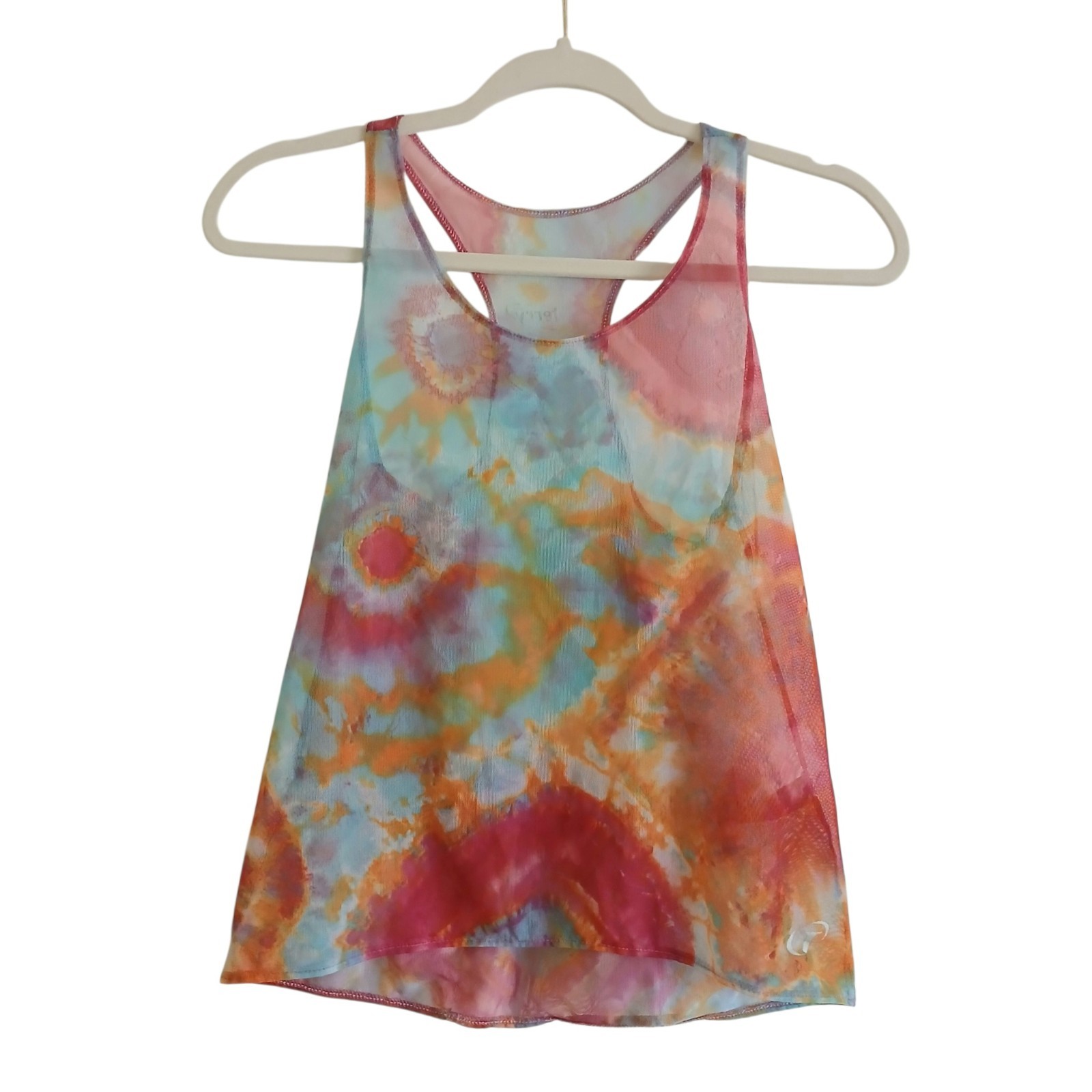 TERRY Cycling Mesh Tank Jersey Women’s XS Tie Dye Pockets Bike Lightweight
