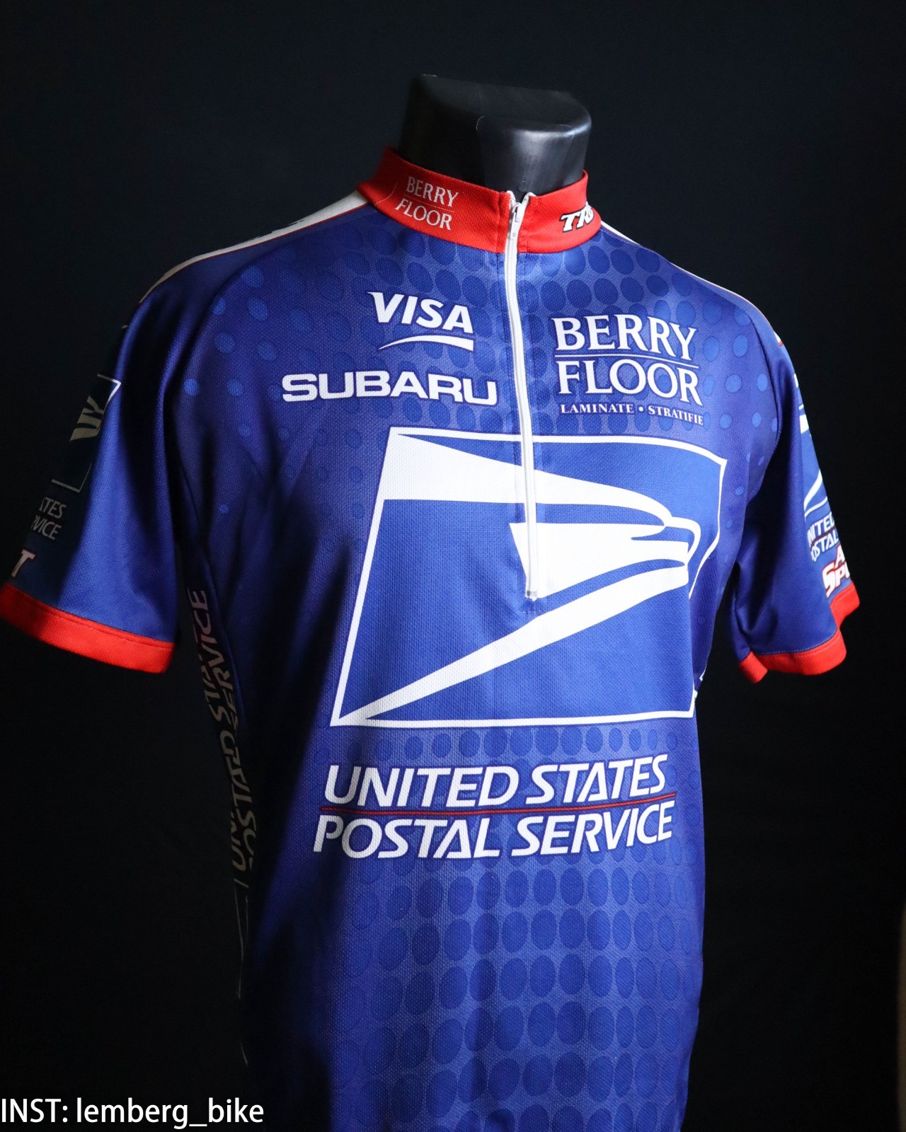 Nike USPS United States Postal Service Trek cycling jersey (M) #414