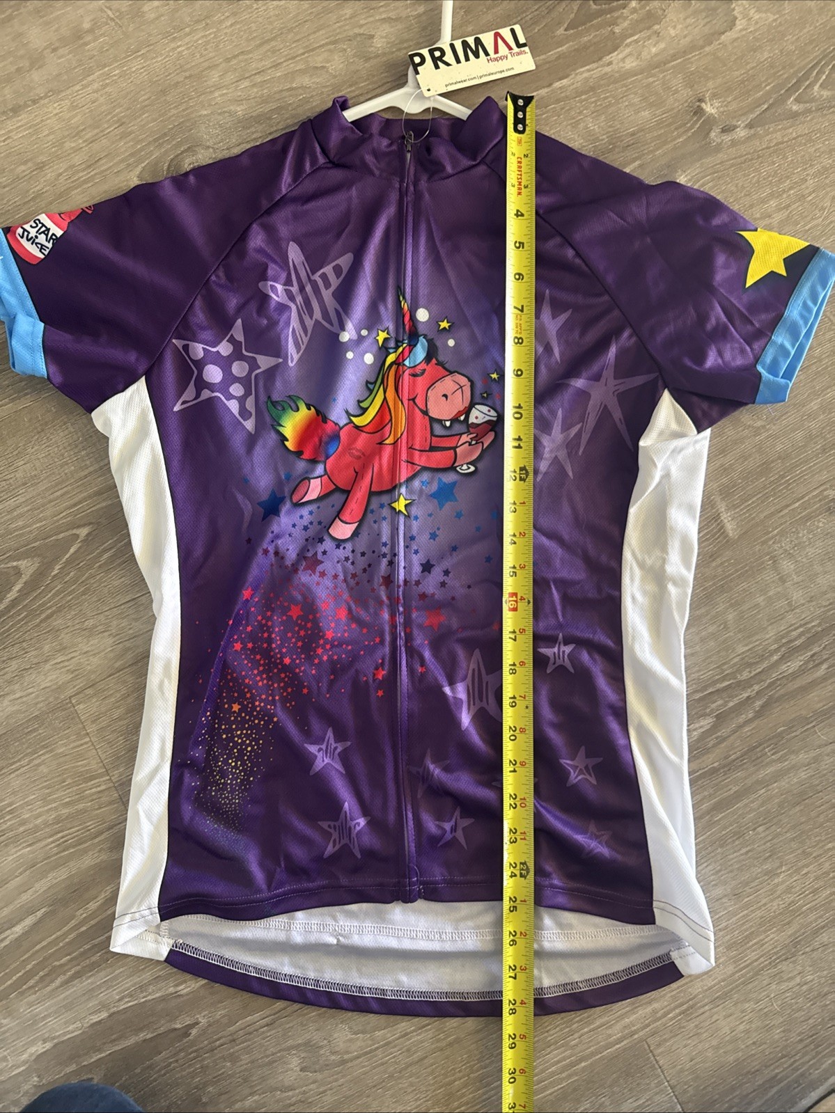 Primal Purple NWT Women’s XL Short Sleeve Sport Cut Jersey Unicorn