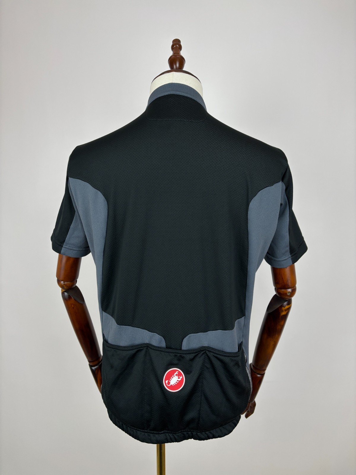 Men’s Castelli Cycling Jersey Full Zip Size XXL Short Sleeve Black / Gray