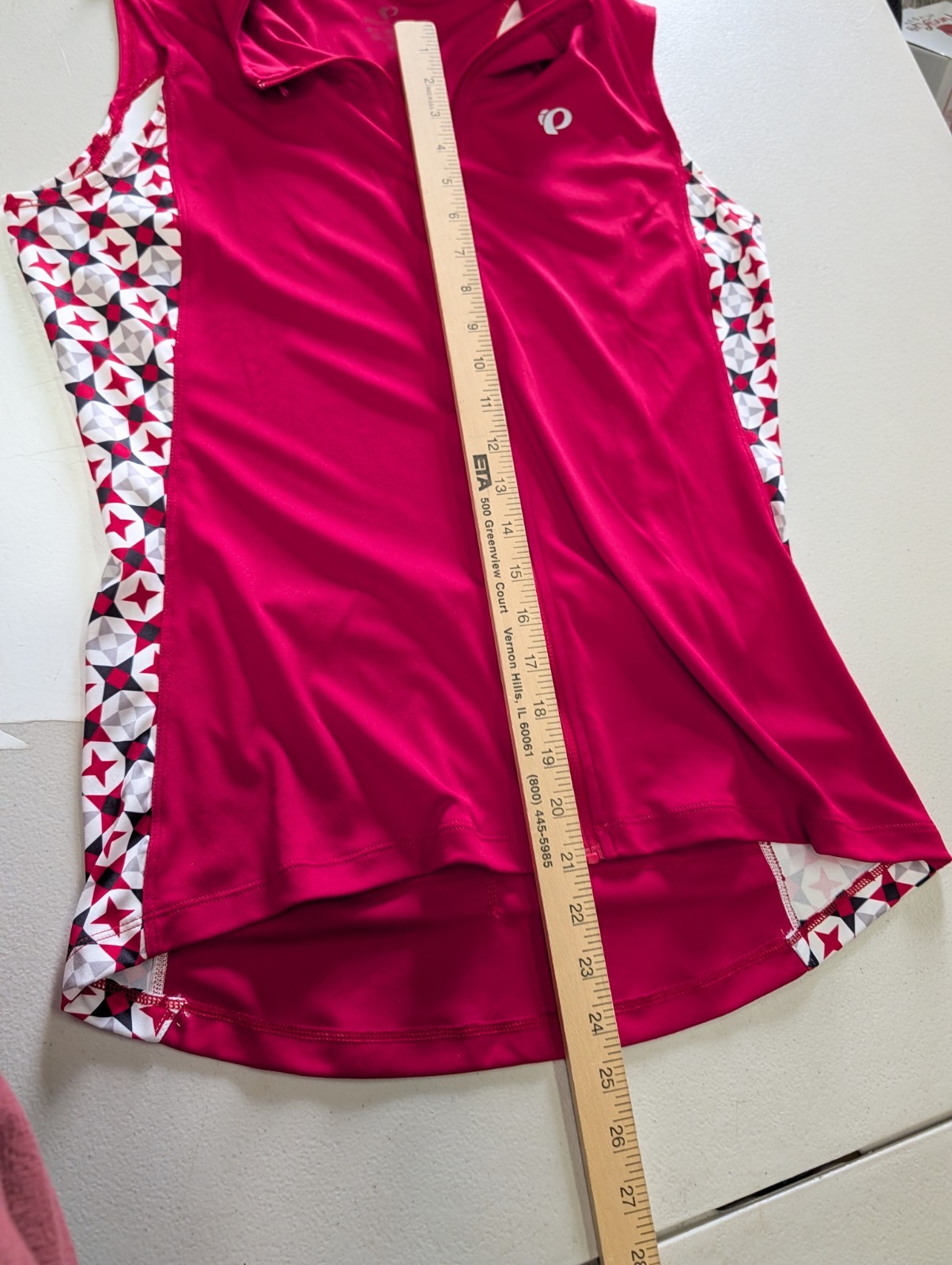 Pearl Izumi Cycling Shirt Compression Back Pocket Size XL Red