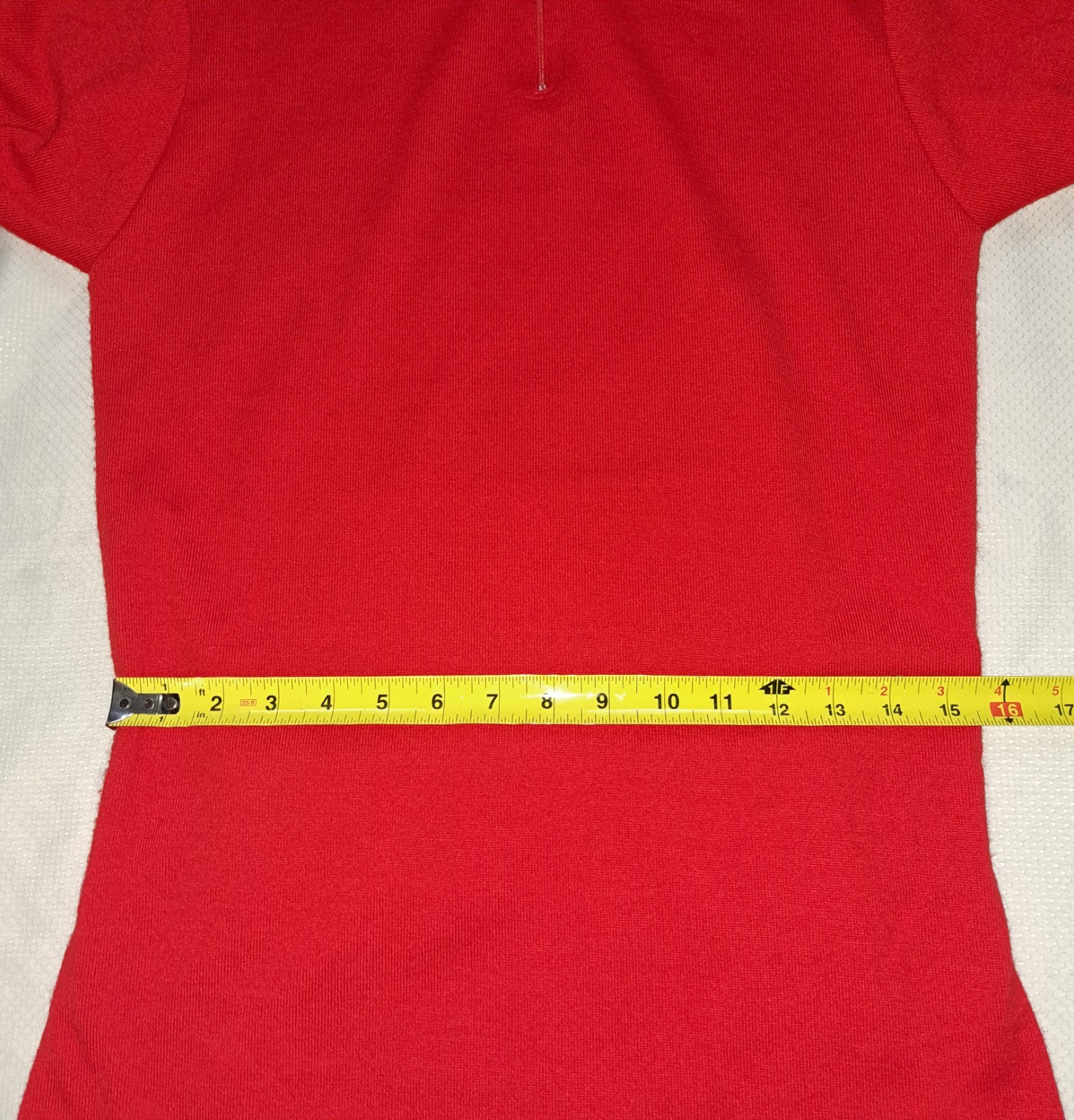 Au Tour De France Cycling Jersey Red Acrylic Euro “Size 4” check measurements