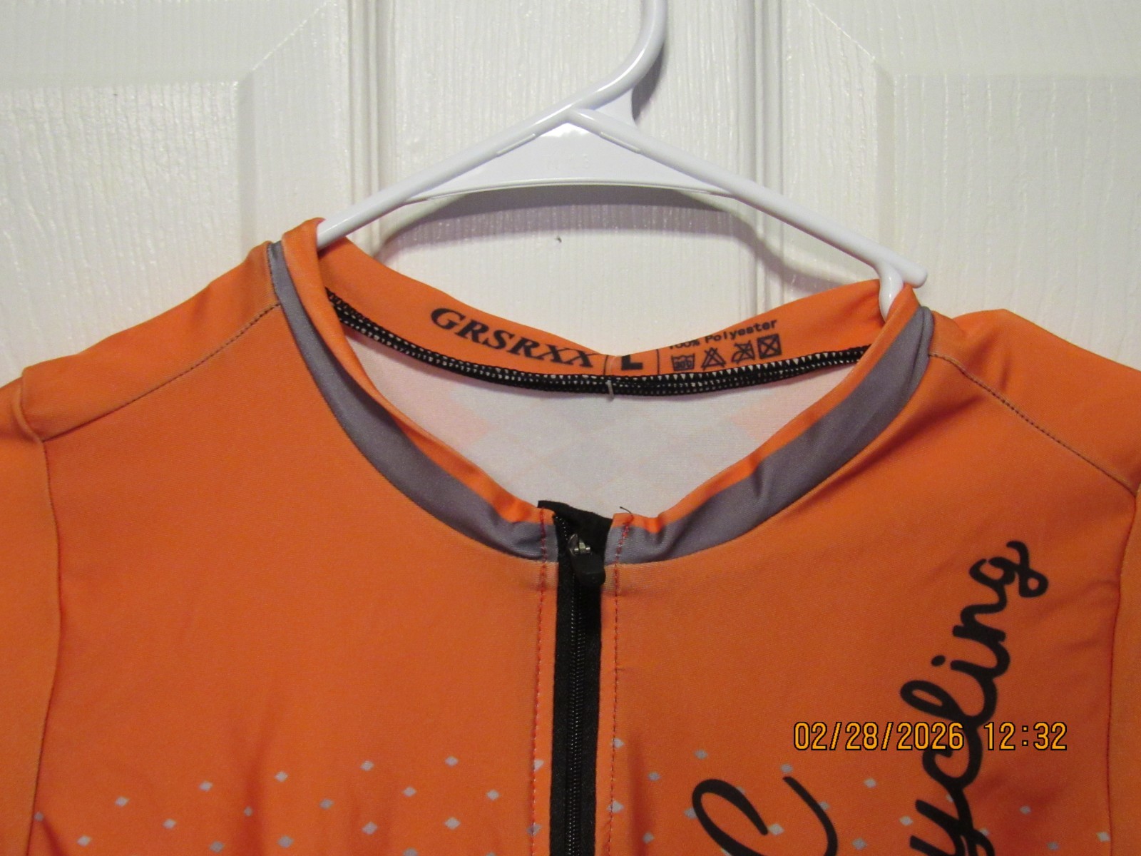 Womens GRSRXX Bicyling Cycling Jersey Large L NWT 100% Polyester Outfit Padded