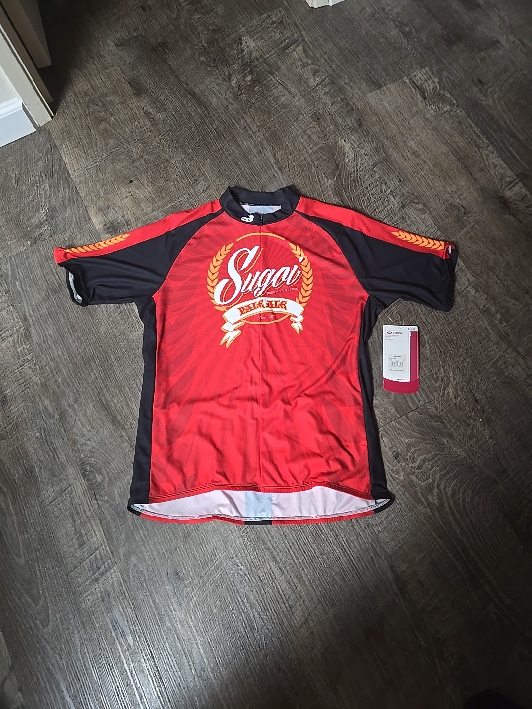 Sugoi Pale Ale Logo 1/2 Zip Racing Cycling Shirt Jersey XL Nwt