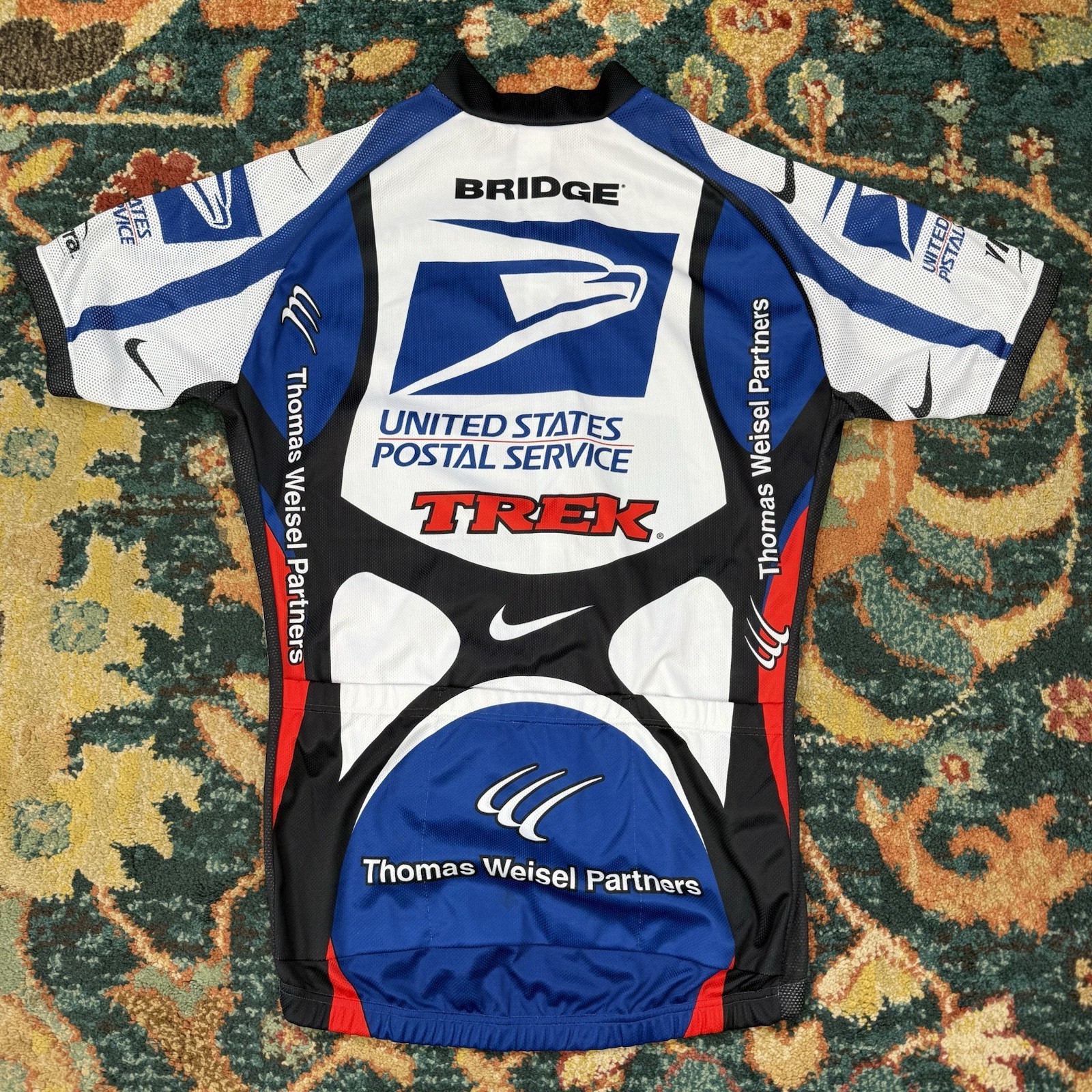Nike USPS Team Trek Tyler Hamilton Tour The France Jersey Sz Small Made in Italy