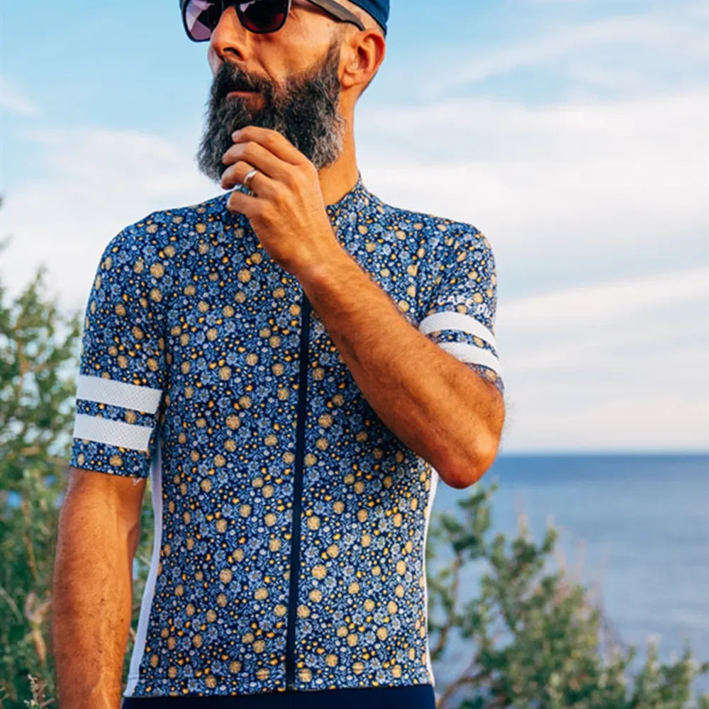 Cafe Cycliste 2025 Men‘S Summer Short Sleeve Cycling Jersey Bicycle Road MTB Bik