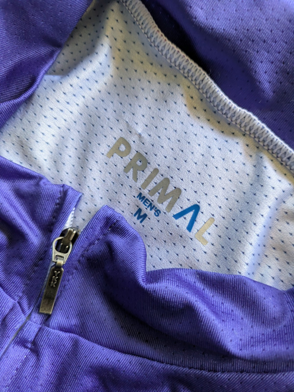 PRIMAL Cycling Jersey Mens Medium Race Cut Bicycle Blue