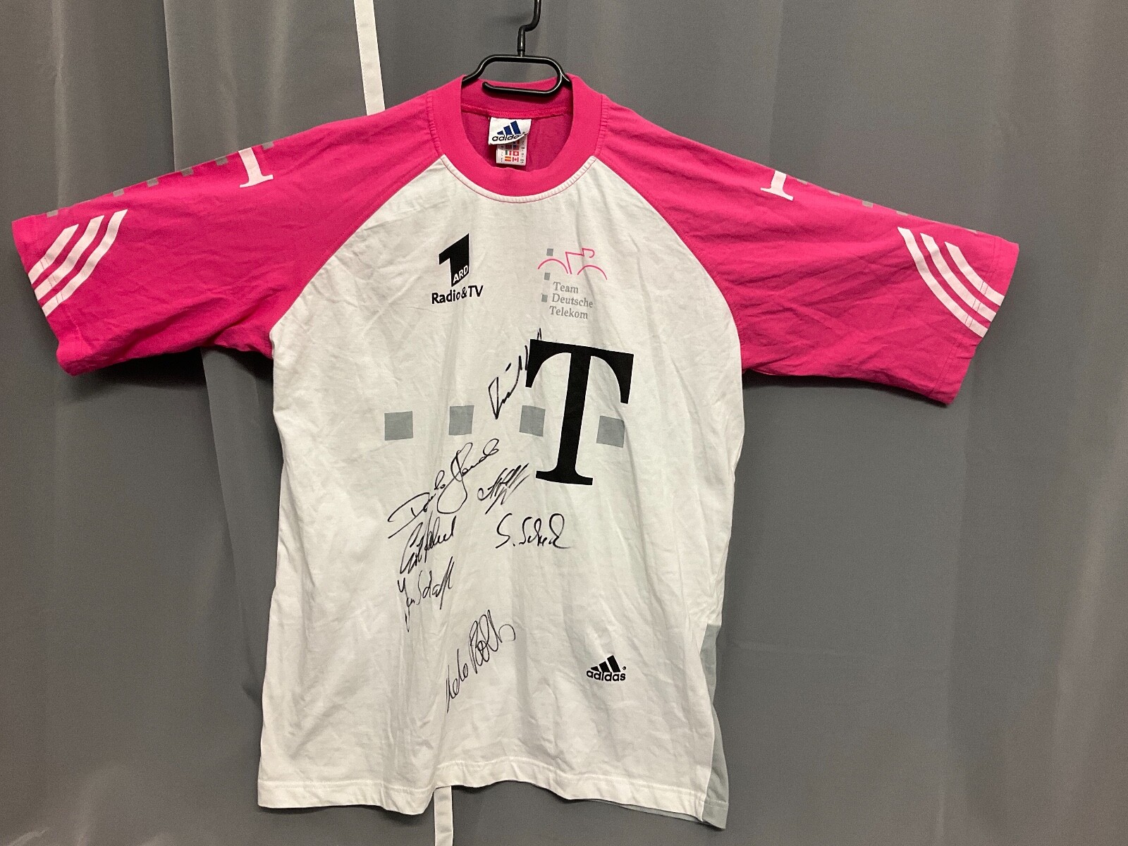 NOS TEAM TELEKOM T-MOBILE Adidas Jersey Shirt L Genuine 7x signature signature