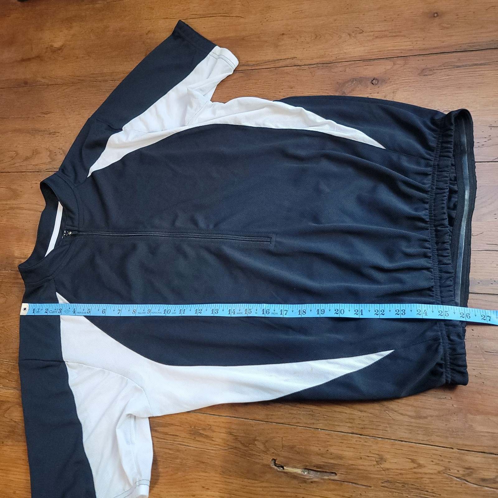 Serfas Mens Large Cycling Jersey 22.5″ P2P Mesh Sides (7/10) L Black White