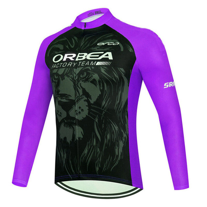 New Cycling Long Sleeve Jersey Men Team Bike Shirt Autumn Outdoor Sports Uniform