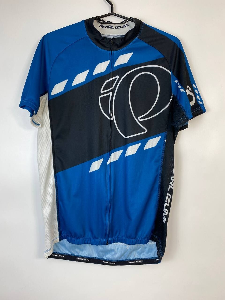 Y2K Pearl Izumi Cycling Blue Zip Back Pockets Elite Bike Size L