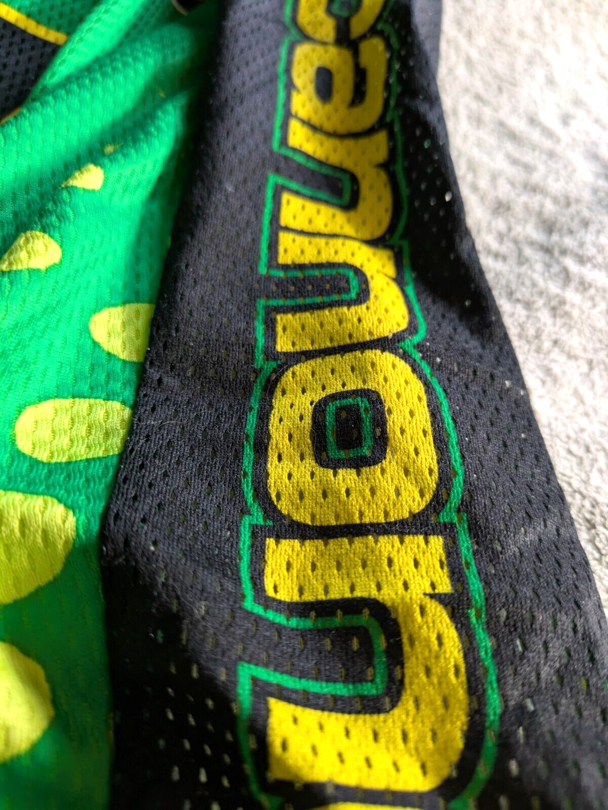 CANNONDALE Cycling Jersey Mens M Medium Bicycle Green Yellow Black