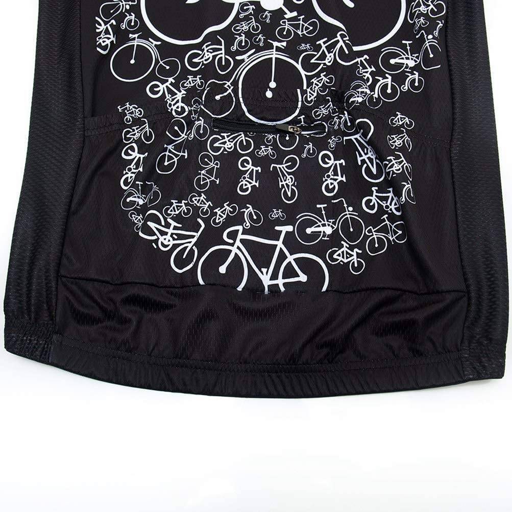 Men’s Zipper Pocket Cycling Jersey Short Sleeve Pro MTB Road Bike Jersey Shirt