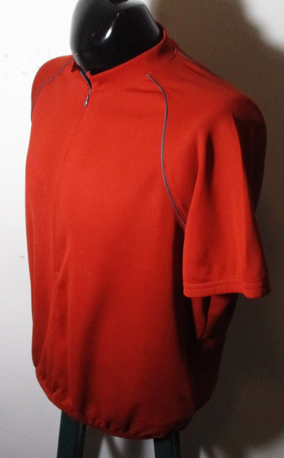 REI Burgundy 1/2 Zip Cycling Jersey Size XL