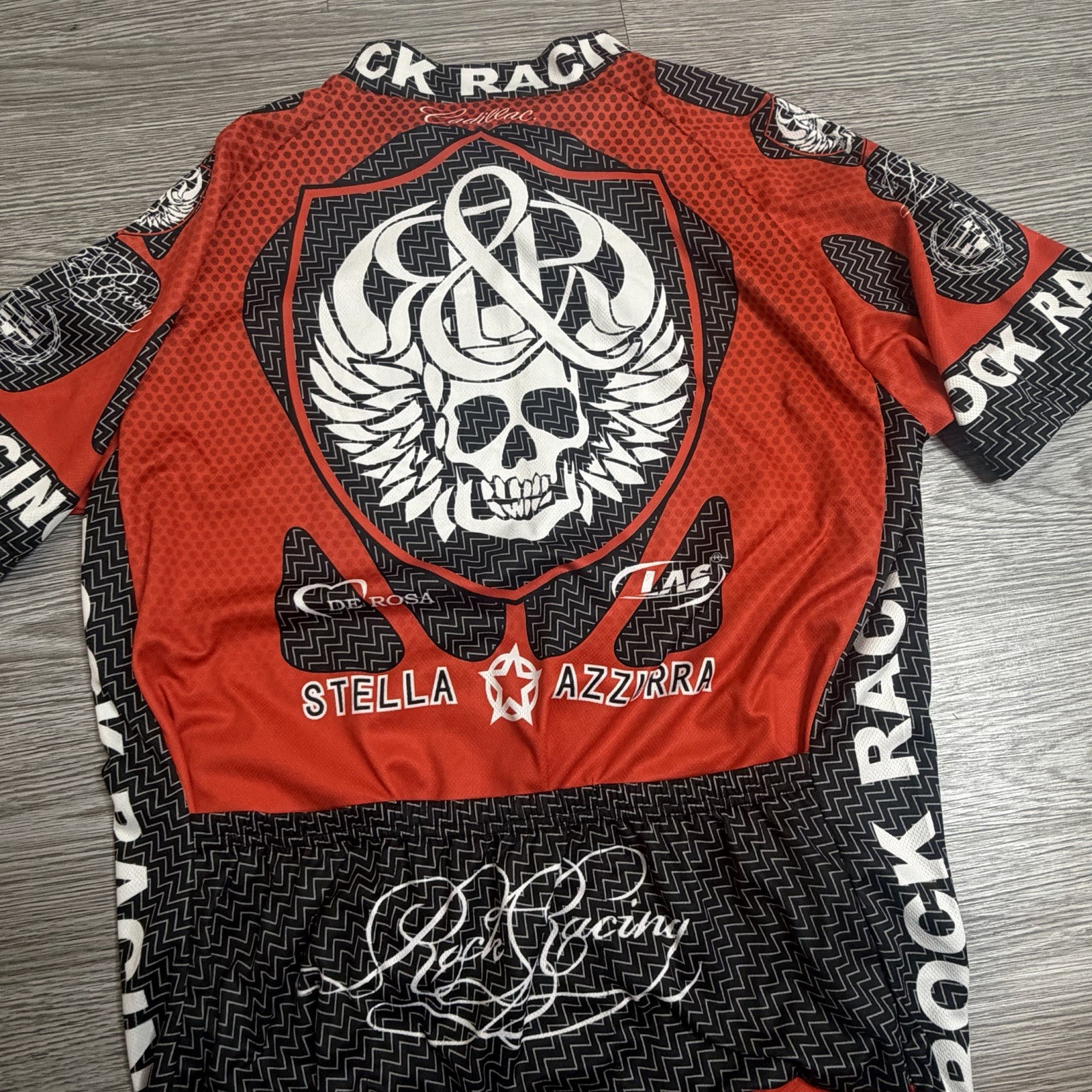Rock & Republic Racing Cadillac Cycling Jersey Half Zip Size XXXL