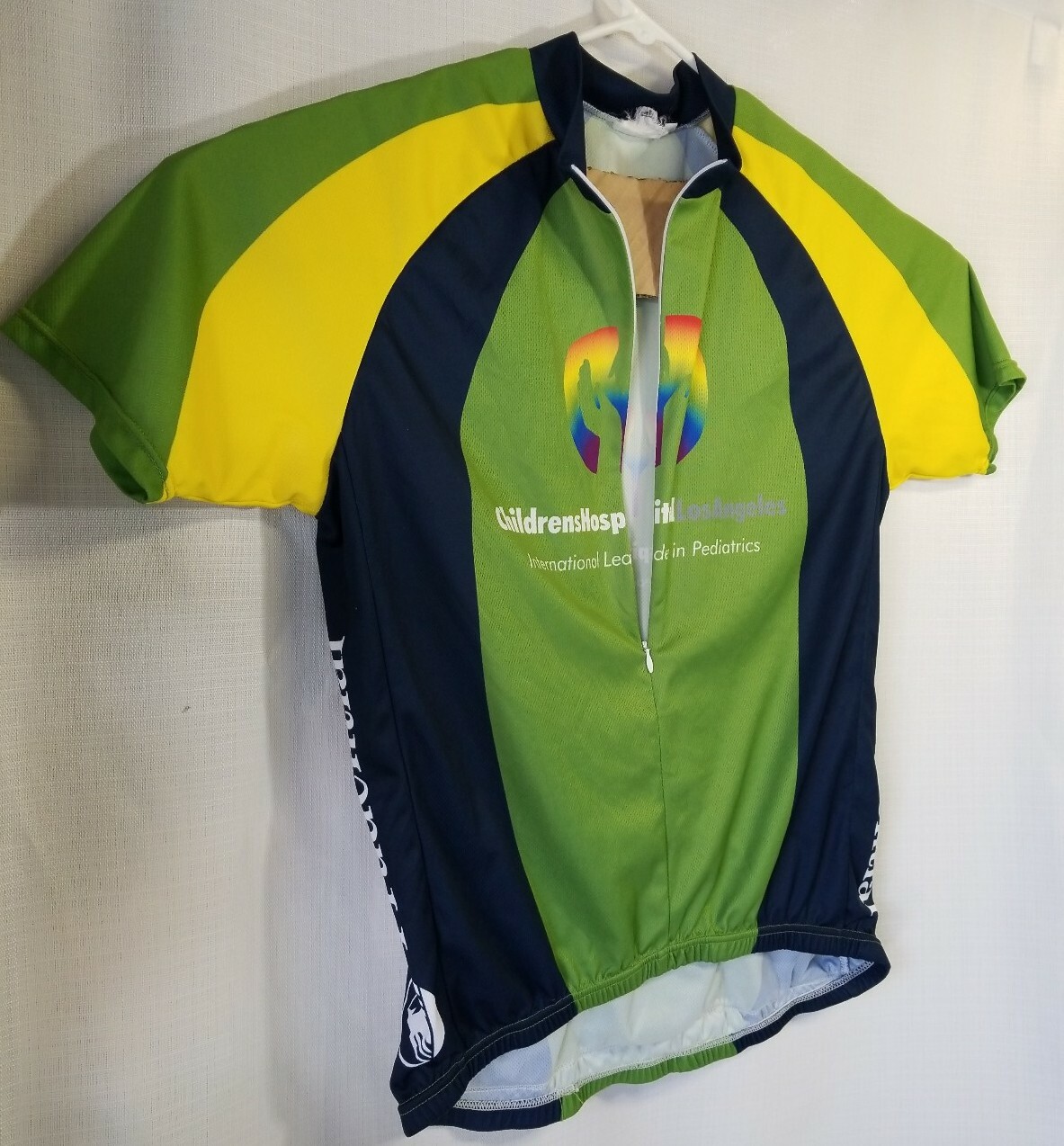 Cycling Bike Jersey, Generic, Size XL, Green and Black, SS, Children’s Hospital