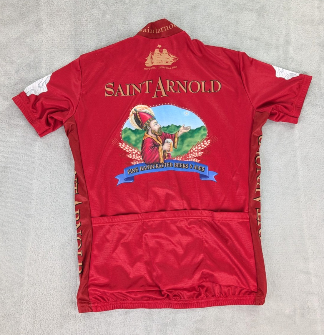 Saint Arnold Beer Cycling Jersey VOmax Full Zip Women Medium Short Sleeve