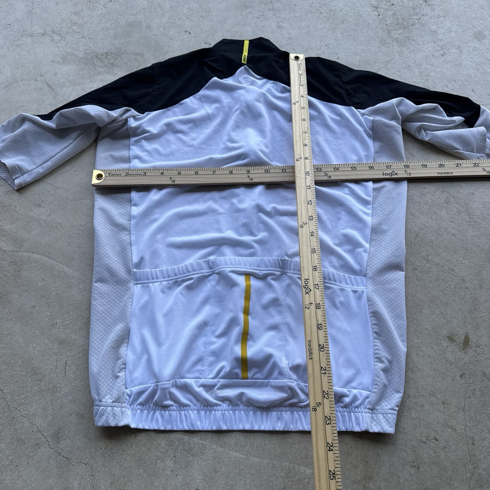 Mavic Cycling Jersey Men’s Large Short Sleeve Full Zip White Performance bike
