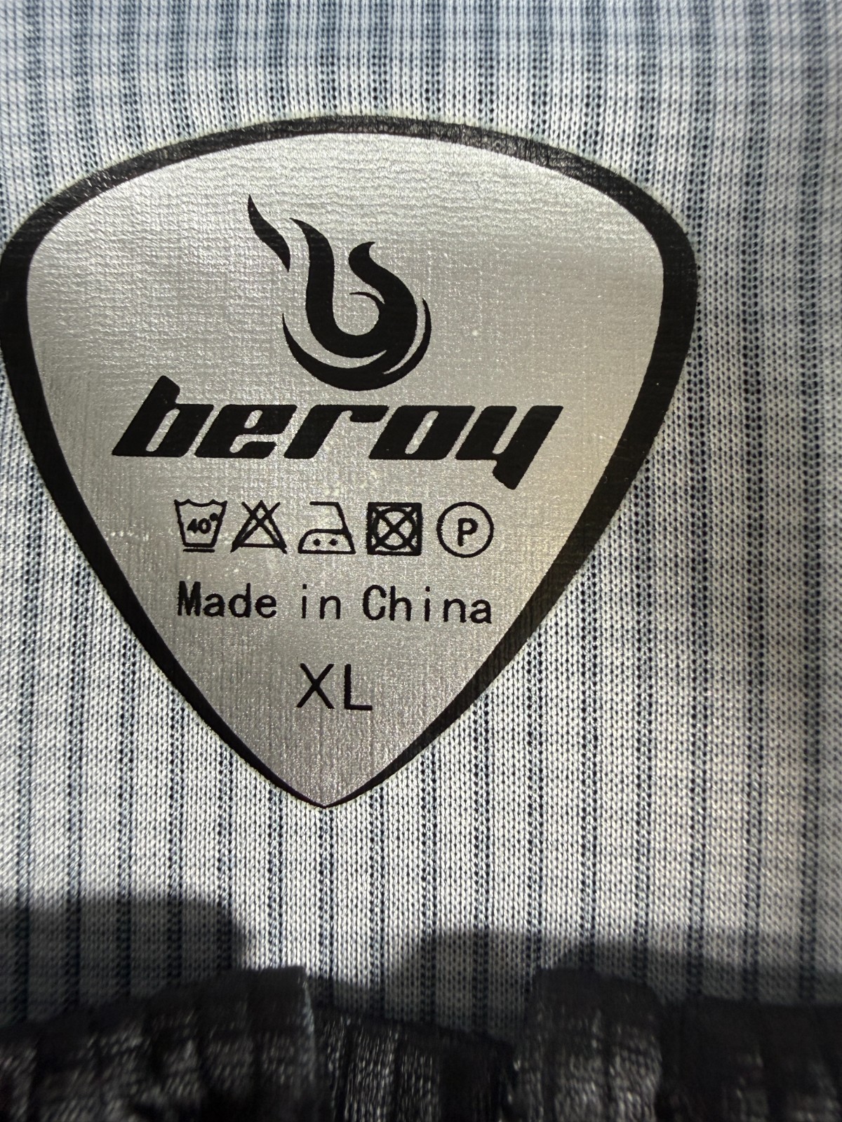 Beroy Cycling Jersey Womens XL Black White Pink Full Zip Short Sleeve