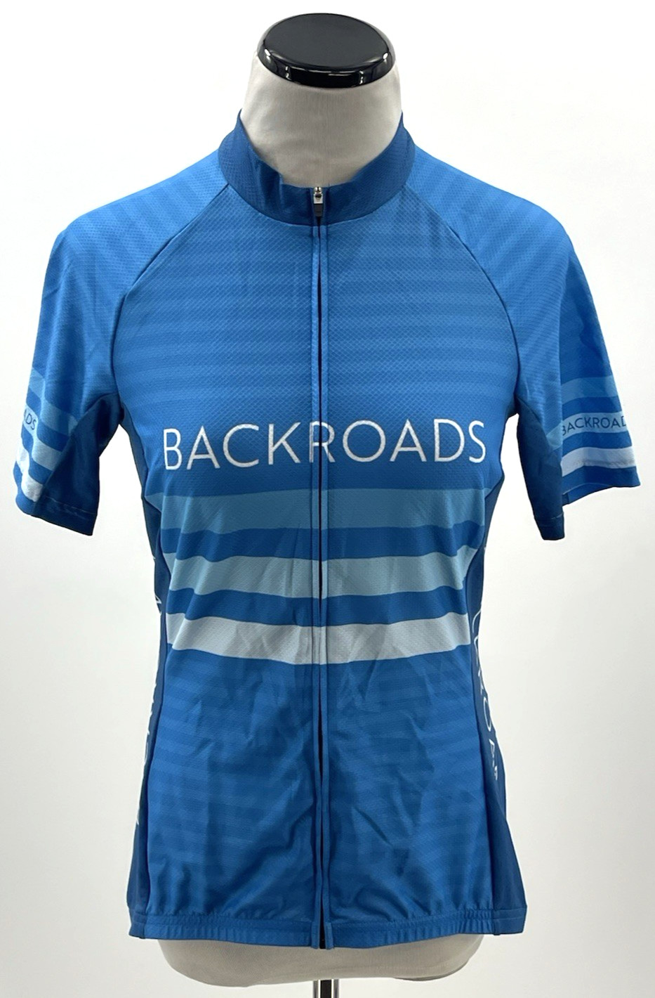 Garneau Women’s Sport Fit Jersey Sz M Back Roads Compression Cycling Pocket Zip
