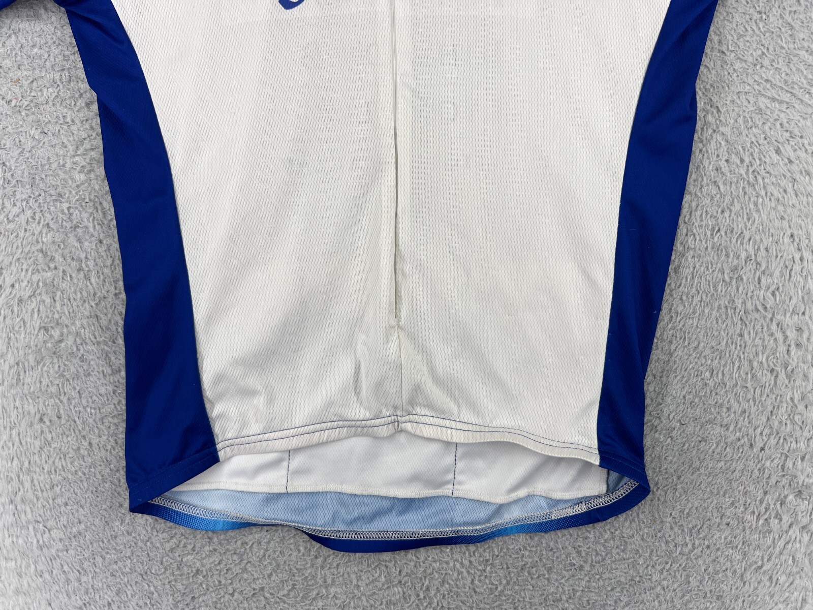 Voler Cycling Jersey Adult Large Blue White 1/2 Zip 100% Polyester Made USA