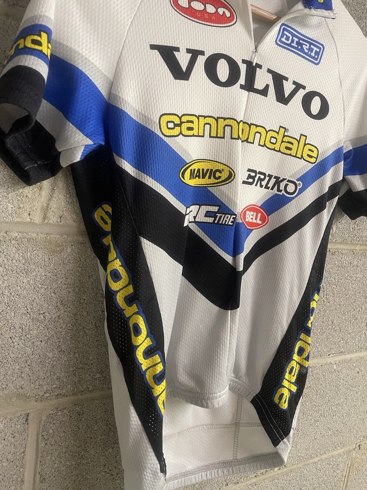 Vintage Cannondale Men’s Volvo 3/4 Zip Cycling Bike Racing USA Made Jersey Small