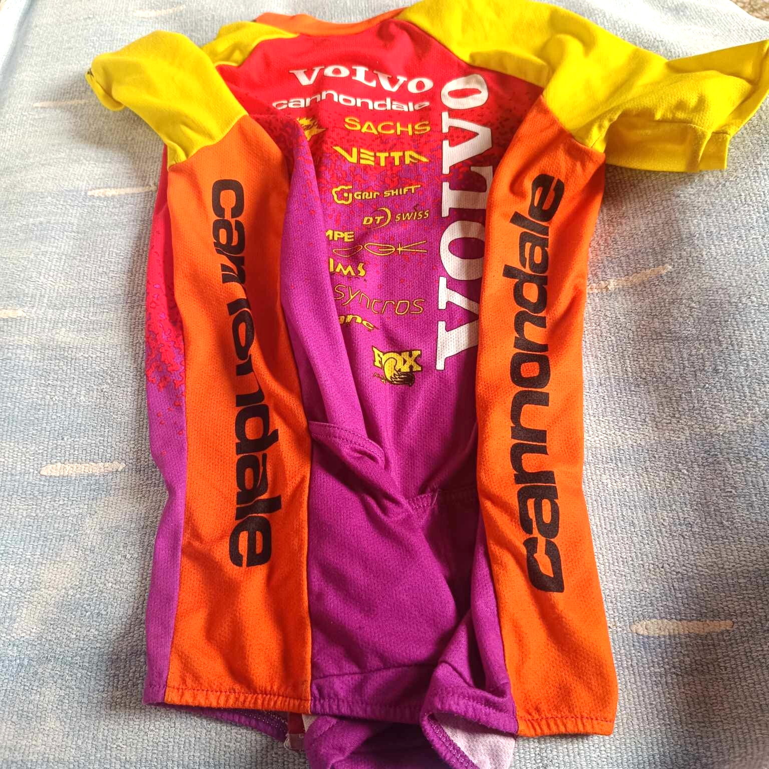 Cannondale Volvo Shirt Jersey Mens Cycling Large Vintage Made in Usa Size L
