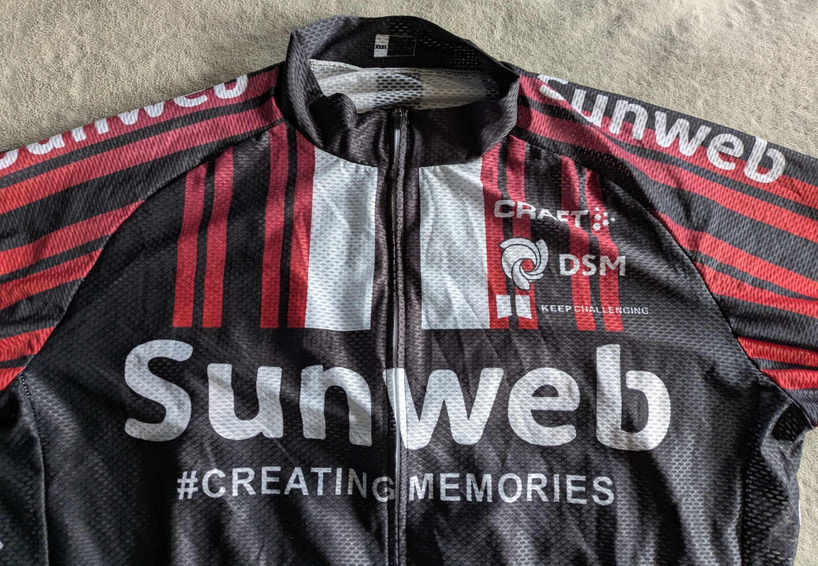 CRAFT Cycling Jersey Bicycle Mens XXXL 3XL Race Cut Red White Black