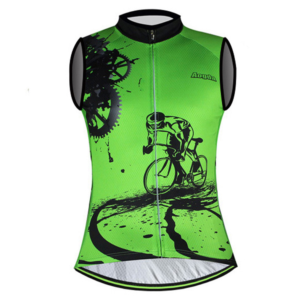 Men’s Reflective Cycling Vest Top Sleeveless Bike Bicycle Biking Jersey Shirt