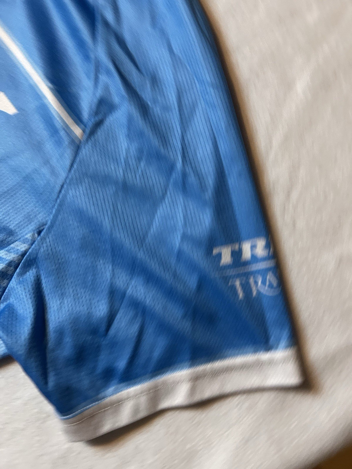 Bontrager Trek Travel Womens L Blue 3/4 Zip Cycling Bike Jersey Pockets