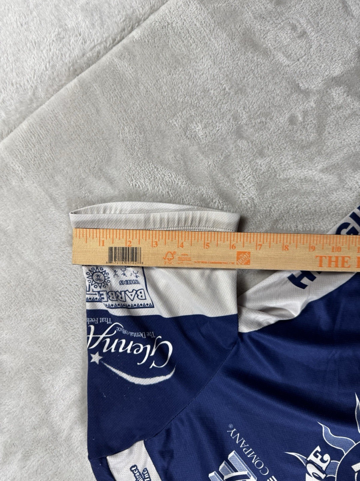 Sugoi Shirt Mens L Blue White Cycling Jersey Pockets Full Zip Performance Light