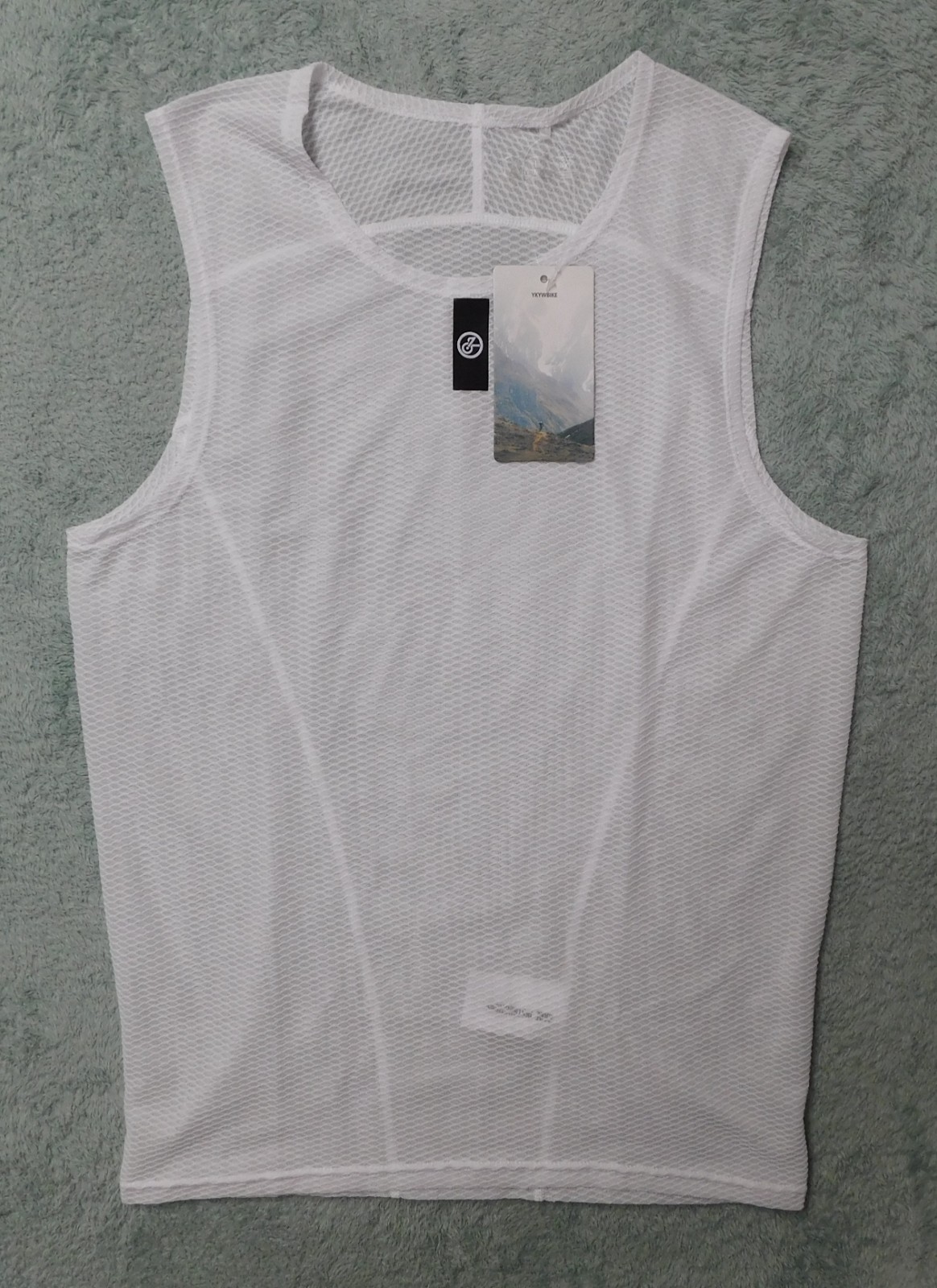 YKYWBIKE Women’s Cycling Base Layer Bicycle Vest Large White Tank Top Undershirt