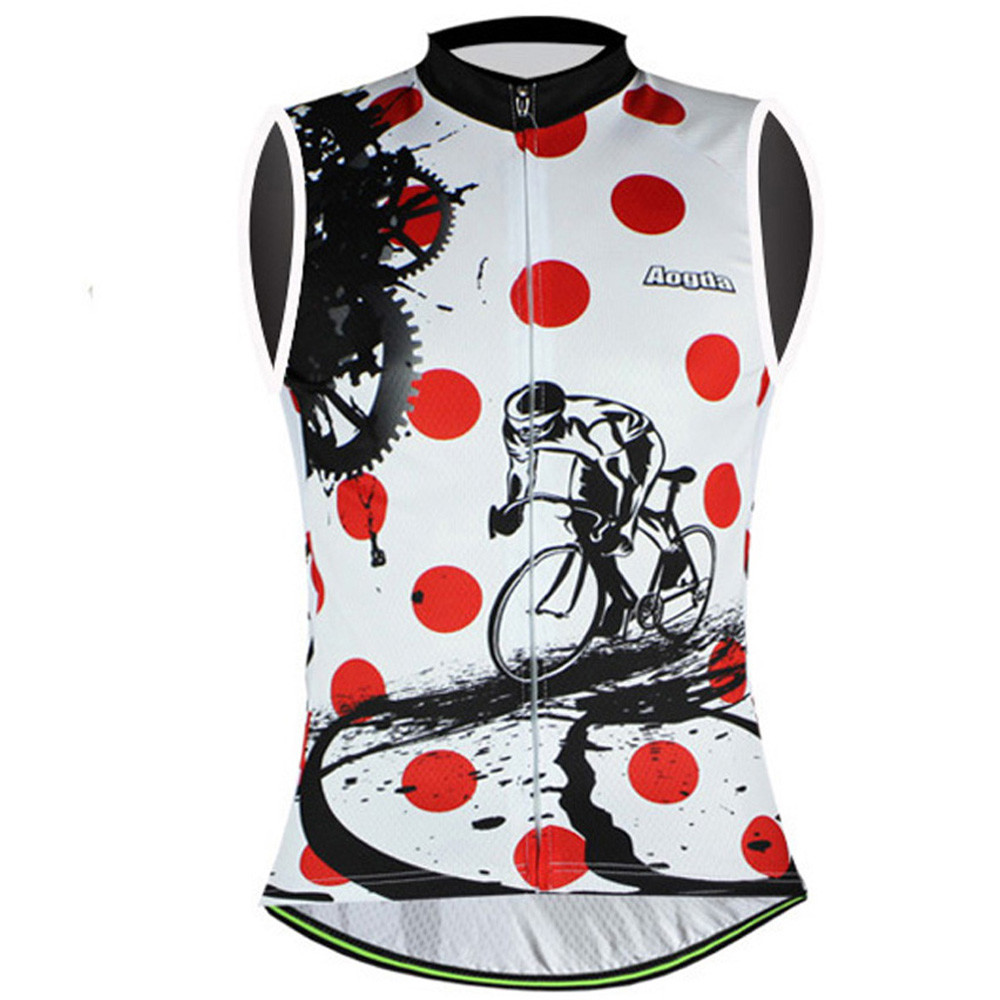 Men’s Reflective Cycling Vest Top Sleeveless Bike Bicycle Biking Jersey Shirt