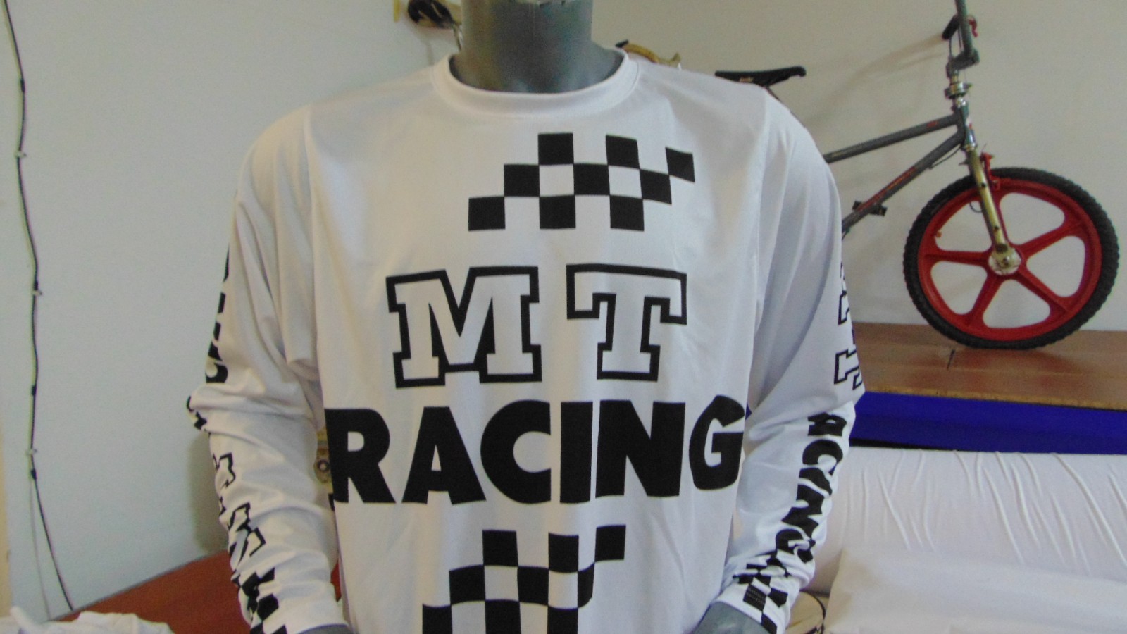 MT RACING OLD SCHOOL BIKE JERSEY CLASSIC BMX JERSEY RACE BIKE SHIRT BMX MT XL