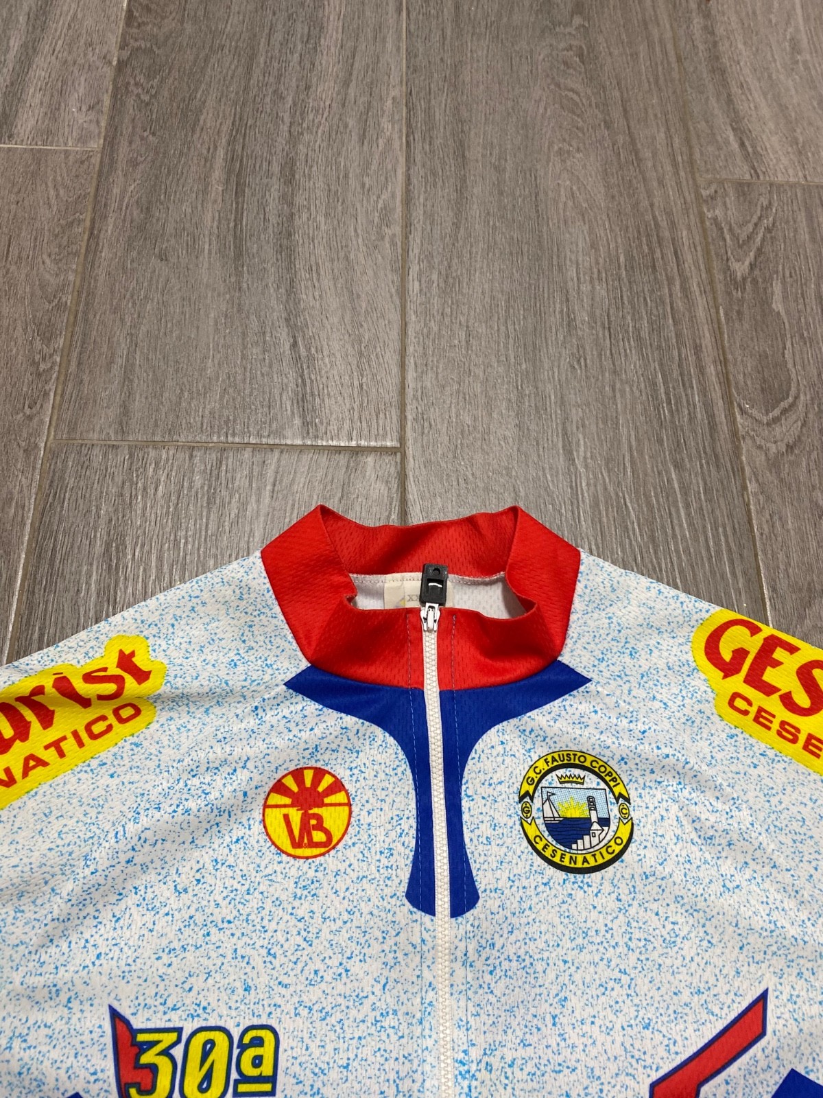 Vintage Nove Colli 2000 Cycling Jersey VB Italy Full Zip Men’s XXL
