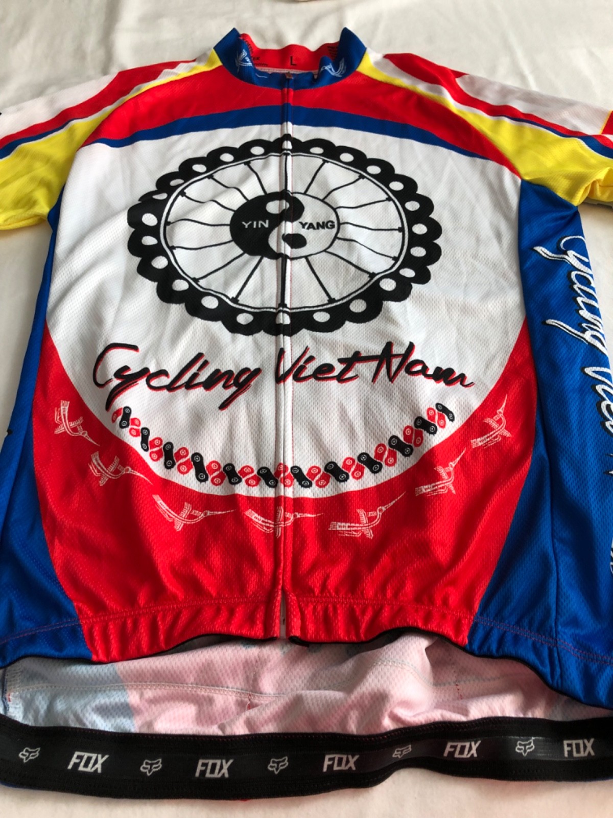 Cycling Jersey Zip Shirt Yin Yang Cycling Vietnam LiveStrong L