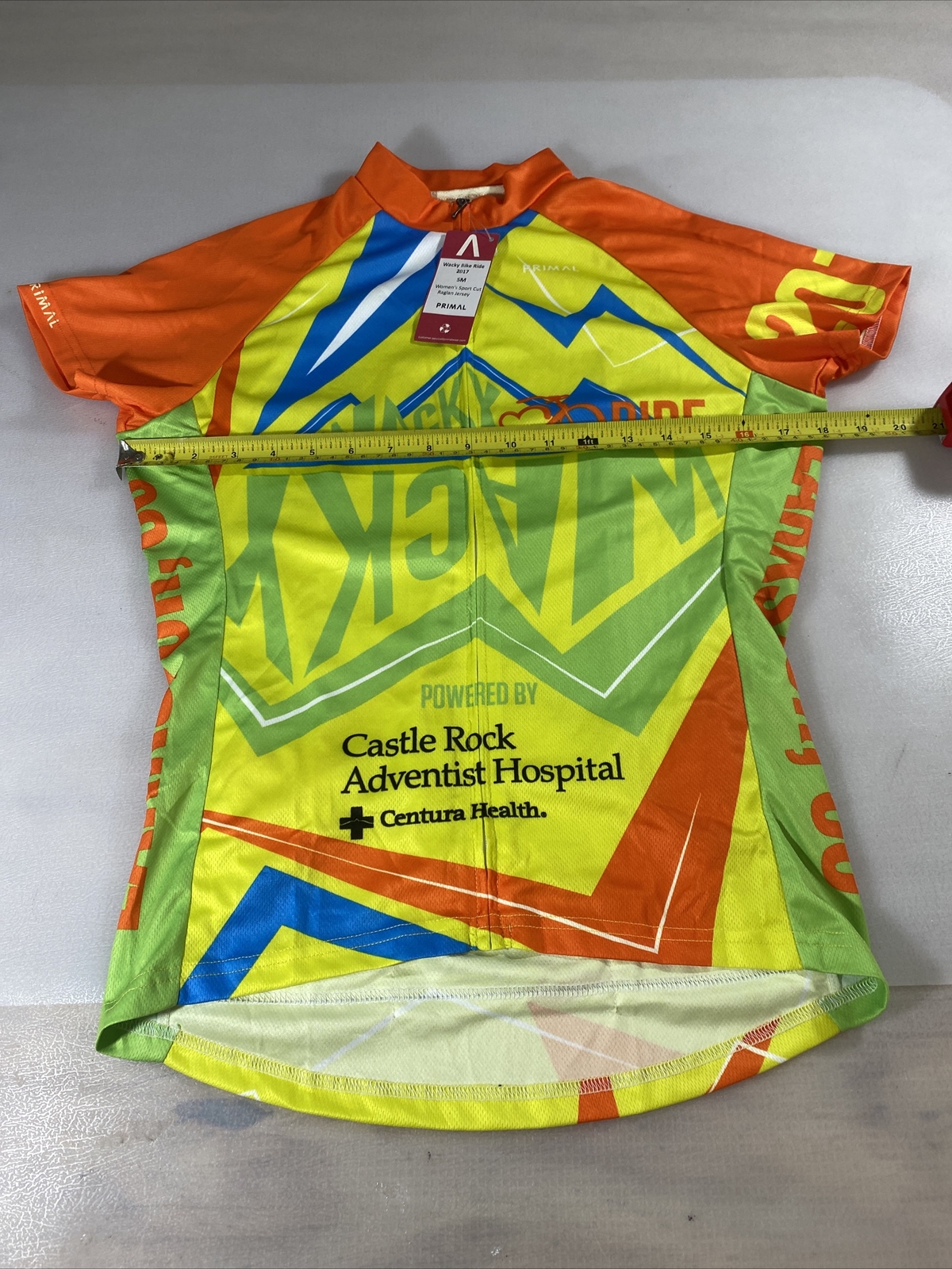 Primal womens sport cut cycling jersey Small S (7857-8)