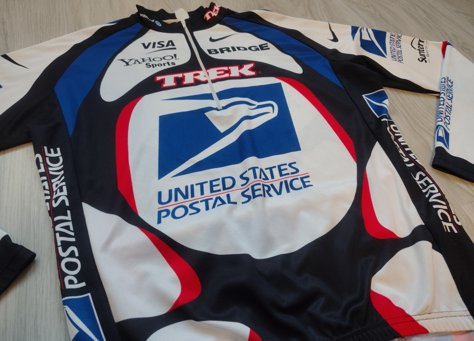 Nike US Postal Lightweight Long-Sleeve Cycling Jersey USPS 2000 Armstrong