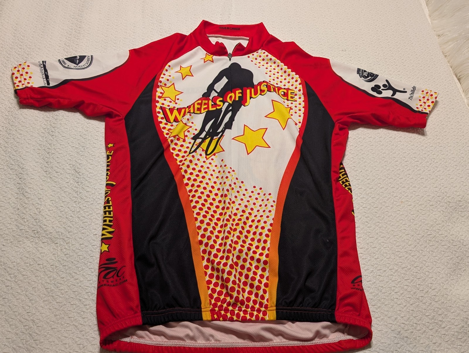 ATAC Will Of Justice Black And Red Cycling Jersey Men’s Size Medium