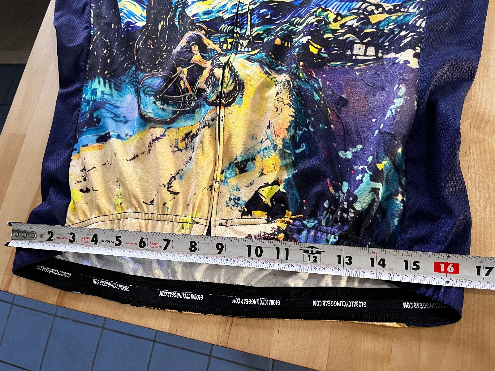 Global Cycling Gear GCG Starry Night Cycling Short Sleeve Cycling Jersey Men’s L