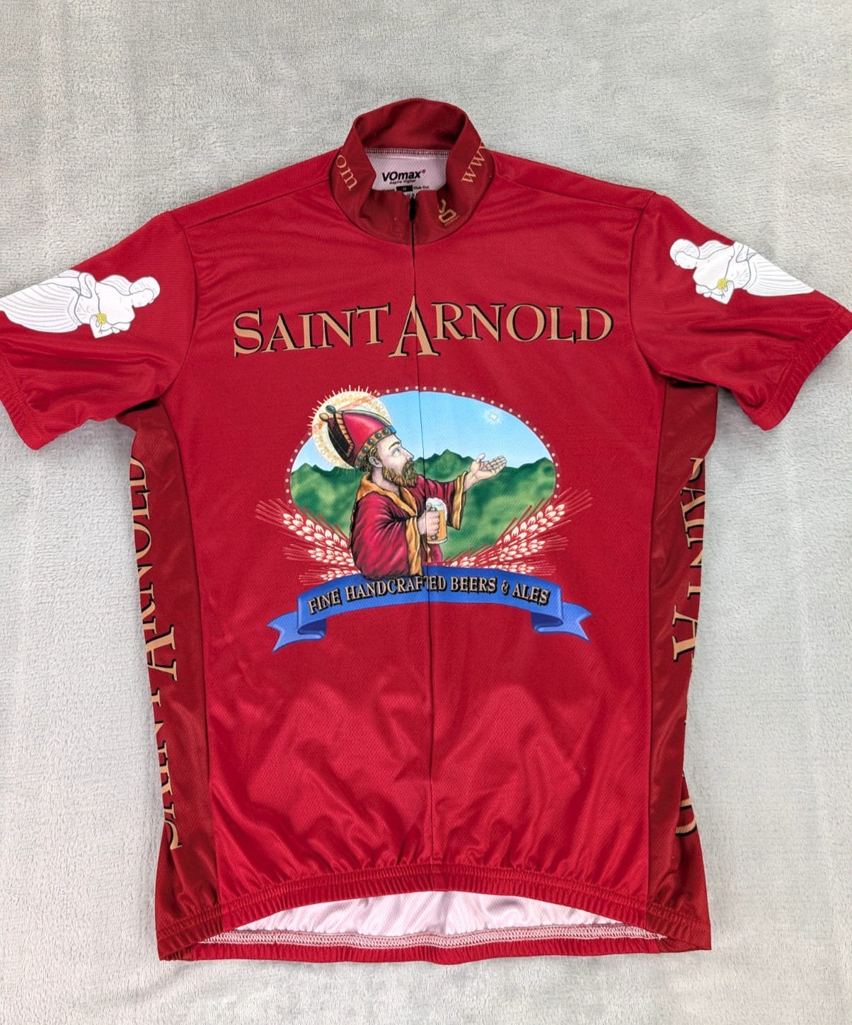Saint Arnold Beer Cycling Jersey VOmax Full Zip Women Medium Short Sleeve