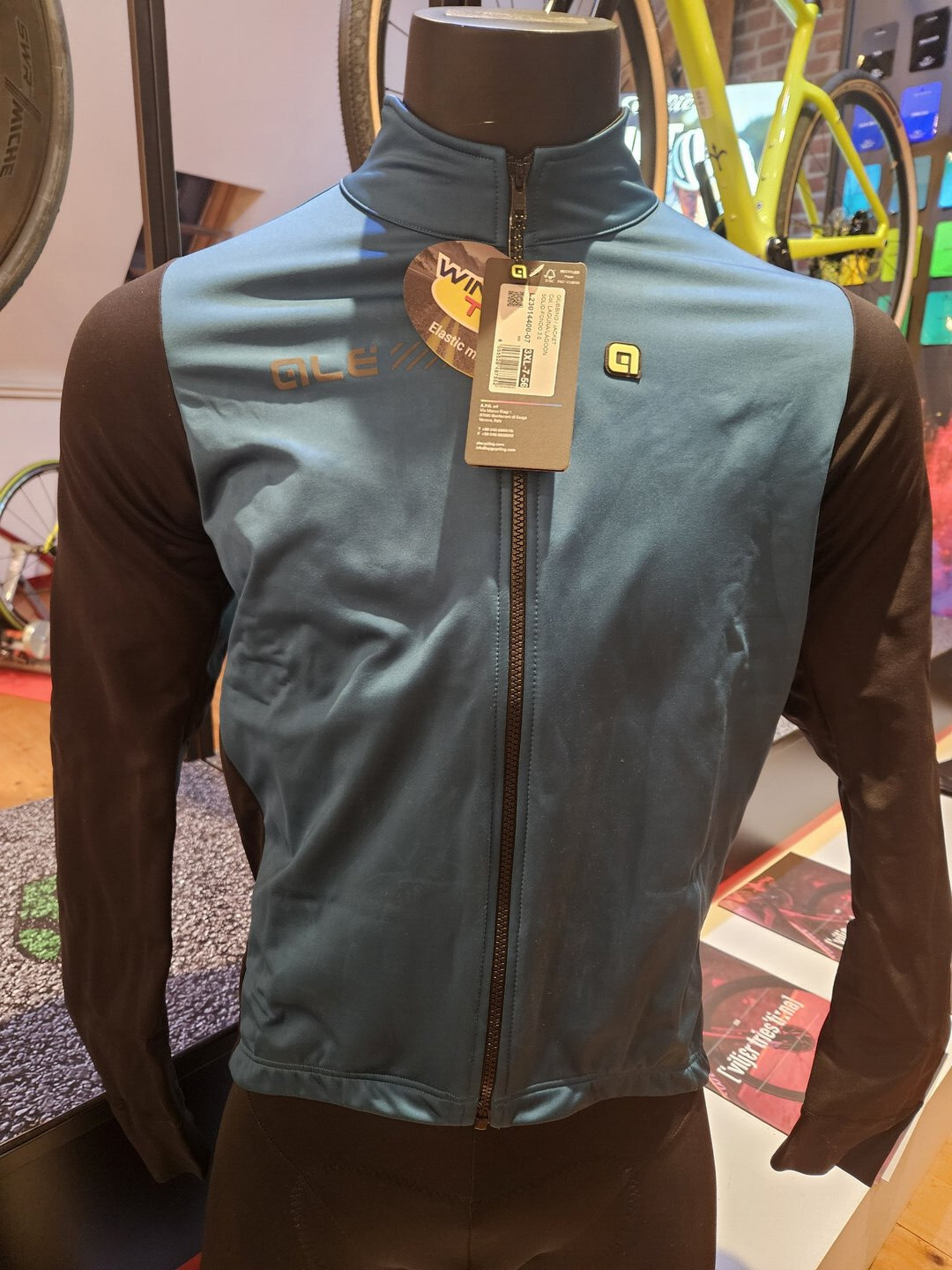 Ale Solid Fondo 2.0 Jacket Petrol Winter Jacket -2°/8°C