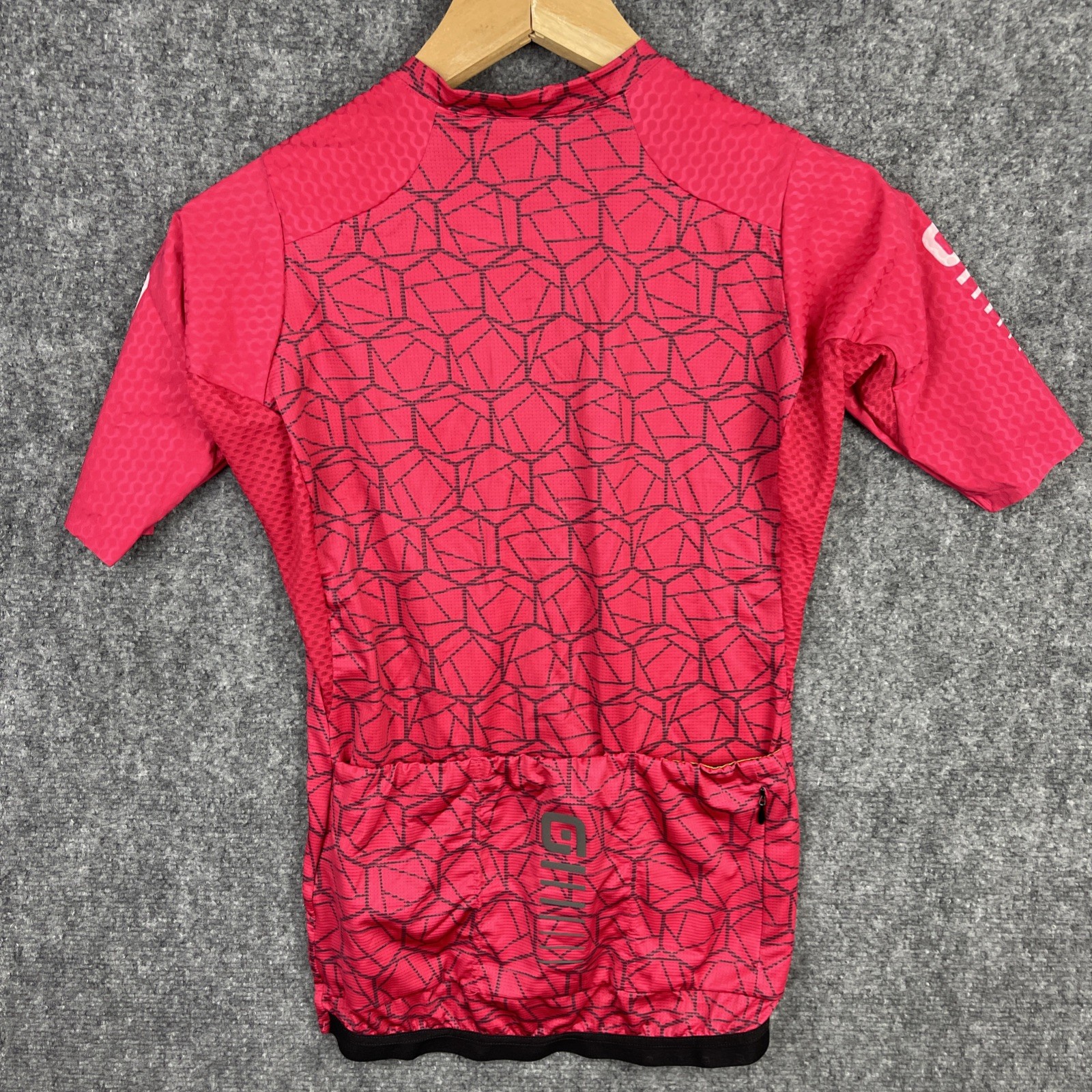 Ale Cycling Shirt Womens Small Red Short Sleeve R-EV1 Velocity Jersey Italy Made
