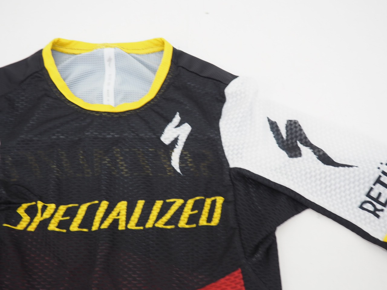 Specialized Racing Lightweight Zipless Jersey Size XXS Orange/Yellow/BK/WH